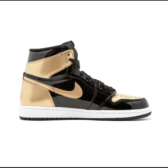 AIR JORDAN 1 RETRO HIGH OG GS BLACK METALLIC GOLD\' main image 3